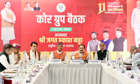 JP Nadda asks Himachal BJP to gear up for Panchayati Raj polls