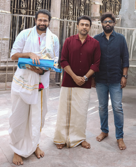 <div>Suriya offers prayers at Palani Murugan temple ahead of beginning work on director Venky Atluri’s film</div>