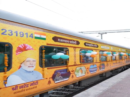 <div>‘Rajasthan Vahini Bharat Gaurav Tourist Train’ flagged off for Rameswaram pilgrimage</div>