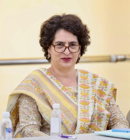 Priyanka Gandhi hits out at double-engine government in Bihar over lowest sex ratio