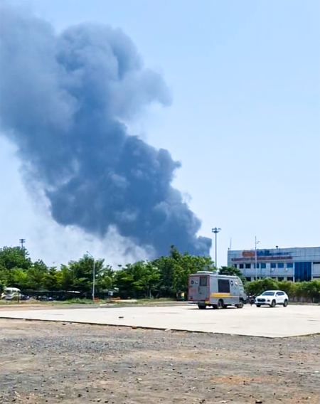 Ahmedabad airport suspends flight operations after Air India plane crashes with 242 on board