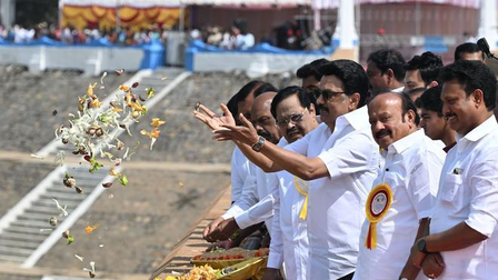 CM Stalin releases water from Mettur dam for delta irrigation