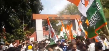 Bihar Congress holds protest in Patna over rising unemployment