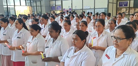 Doctors, nurses of Surat Civil Hospital pay tribute, hold prayer meet for victims of Air India plane crash