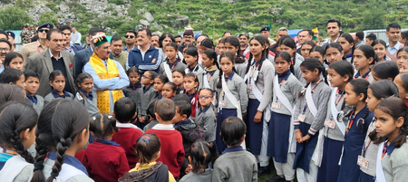 Turn dreams into reality, CM Sukhu tells students in remote Himachal school