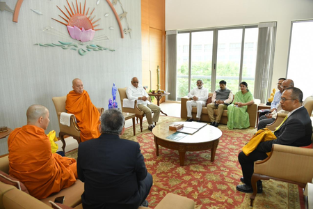 Thai Buddhist leader visits Gujarat, pays tribute to plane crash victims