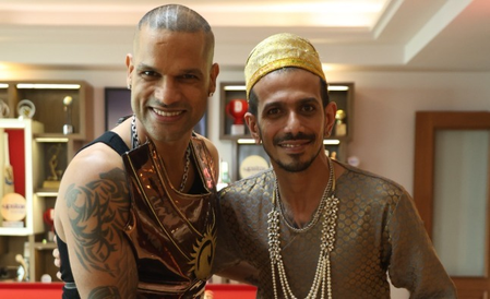 <div>‘Ek maha-yudh’: Dhawan, Chahal dressed as kings, leaving netizens to guess their next move </div>