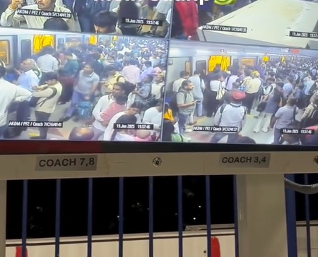 <div>‘Snake’ sighting in Delhi Metro causes panic as women scramble to ‘escape’ unwanted ‘co-passenger’</div>