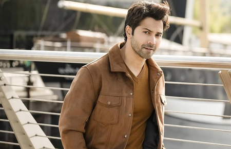 Varun Dhawan performs the knuckle push-up challenge with young cadets