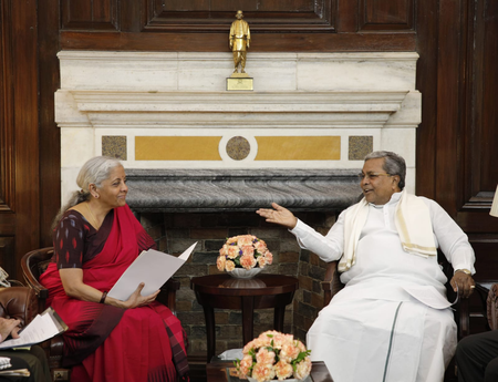 CM Siddaramaiah requests FM Sitharaman for pro-growth approach in tax devolution