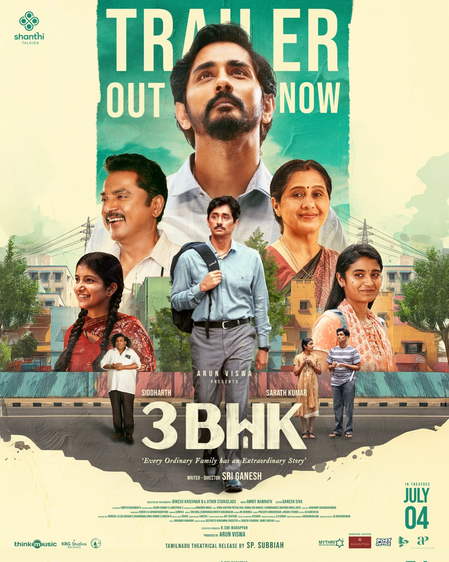 <div>Trailer of Siddharth’s gripping family drama ‘3BHK’ released</div>