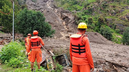 Two dead, 7 missing after cloudburst in Uttarkashi; CM Dhami says rescue ops underway (3rd Lead)