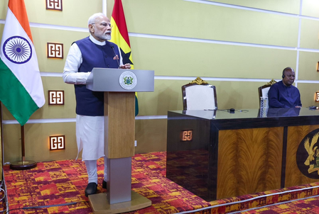 <div>India to provide Ghana with ‘Affordable healthcare, reliable care’ through Jan Aushadhi Kendras: PM Modi</div>