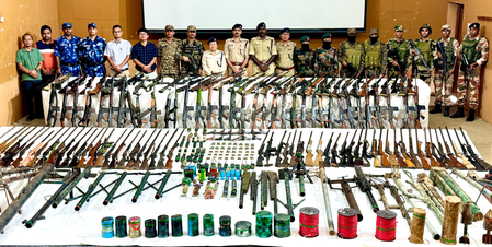 Major success in 3 weeks: Security forces recover 203 arms, 160 types of ammunition (2nd Ld)
