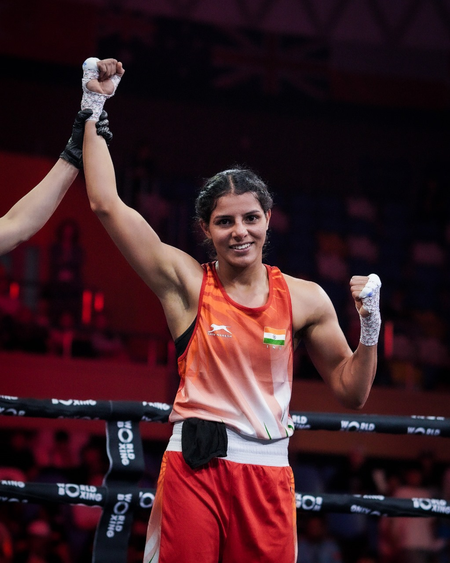 Dominant Sakshi opens India’s gold medal account at World Boxing Cup