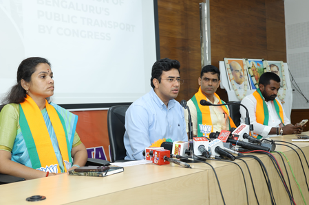 <div>Tejasvi Surya slams Bengaluru’s Rs 46,000 cr tunnel project as ‘loot’, says BJP will resist fully</div>