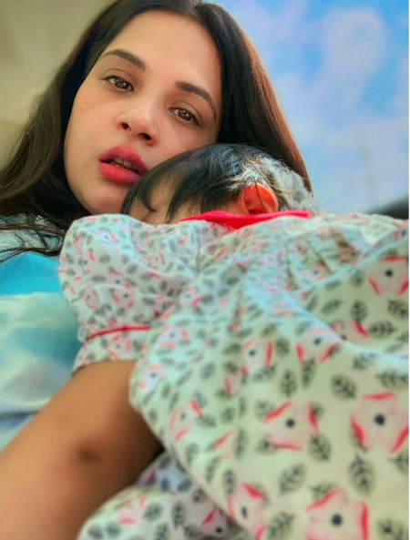 Richa Chadha shares adorable glimpse of holding baby Zuneyra
