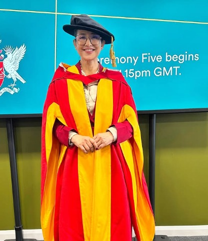 Manisha Koirala receives an Honorary Doctorate from the University of Bradford