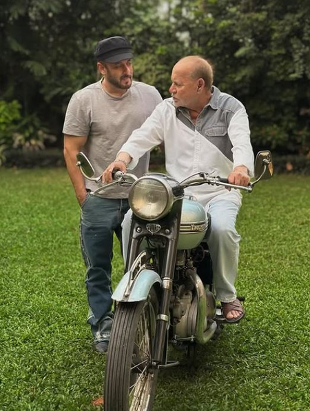 Salman Khan recollects falling off the bike on his way to his farm to meet his father