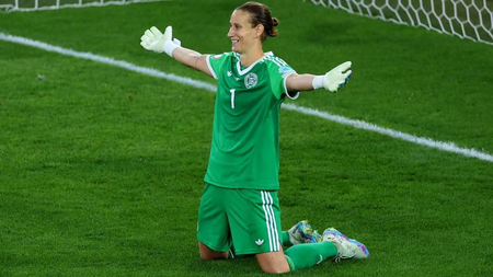 <div>Women’s Euro: Germany beat France on penalties to set up SF with Spain</div>