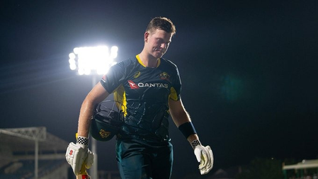 <div>‘My game plan wasn’t too different’: Mitchell Owen on batting at No.6 on dream T20I debut</div>