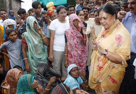 Rajasthan school roof collapse: Vasundhara Raje meets families of deceased
