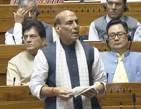 <div>During ‘Op Sindoor’, forces destroyed high-value terror targets, ensuring no harm to civilians: Defence Minister Singh</div>