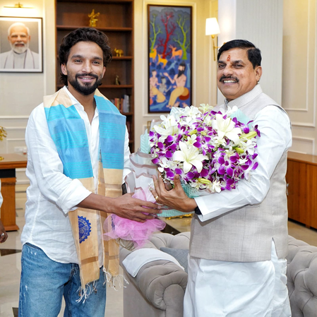RCB captain Rajat Patidar meets CM Mohan Yadav, honoured for cricket achievement