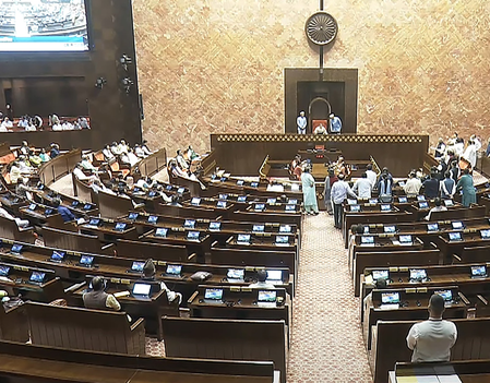 Oppn adamant on demand over electoral roll revision debate, Rajya Sabha adjourned till 2 pm