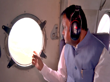 Odisha: CM Mohan Majhi conducts aerial survey to assess situation in flood-affected areas