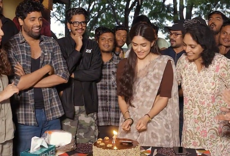 <div>Adivi Sesh’s ‘Dacoit’ unit celebrates Mrunal Thakur’s birthday well in advance!</div>