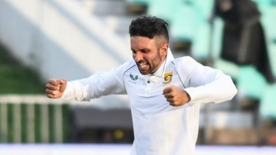 Keshav Maharaj ruled out of second Test against Zimbabwe with groin strain 