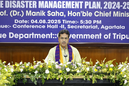 Tripura CM unveils disaster management plan to tackle natural, man-made disasters