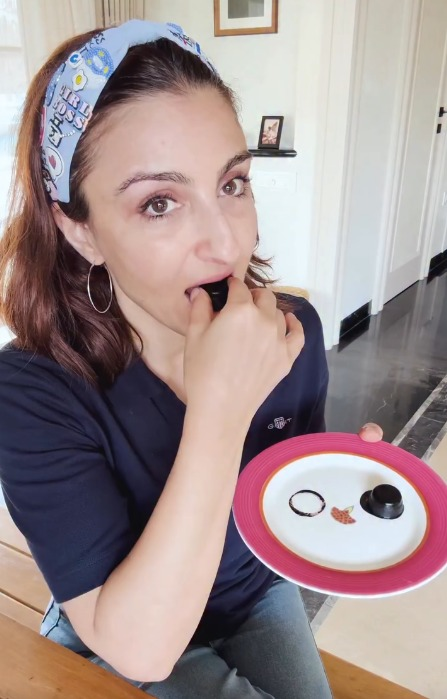 Soha steps into the kitchen for second time in 2025 to make homemade chocolates