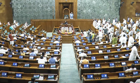 Lok Sabha adjourned till 2 pm amid Oppn protests