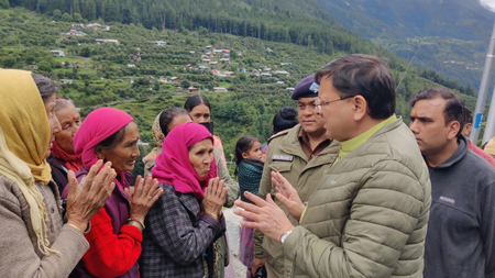 Uttarakhand cloudburst: CM Dhami meets affected families, assures all possible assistance 