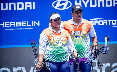 <div>India’s mixed team tops compound qualification at 2025 World Games</div>