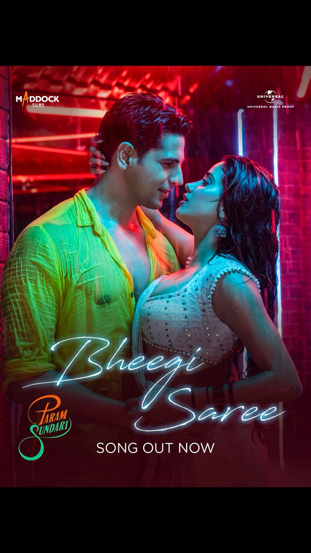 Sidharth and Janhvi turn up the heat in Param Sundari’s rain track ‘Bheegi Saree’