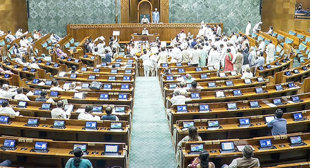 Oppn protest disrupts Lok Sabha, adjourned till Monday