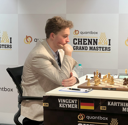 Chennai Grandmasters: Vincent Keymer makes it three in a row, maintains lead with perfect score