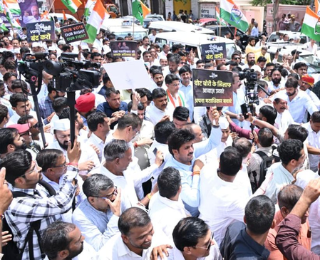 Rajasthan: Congress stages protest against ‘vote theft’ in Jaipur