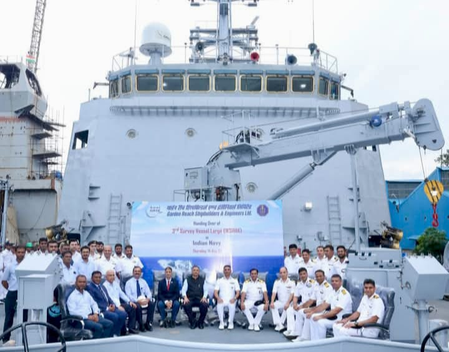<div>Navy takes delivery of third survey vessel ‘Ikshak ‘from GRSE</div>
