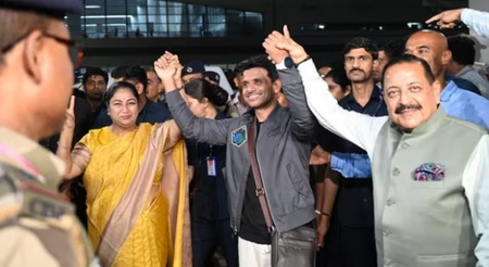 <div>Shubhanshu Shukla accorded hero’s welcome on return to India; Parliament plans special discussion on successful space mission tomorrow</div>