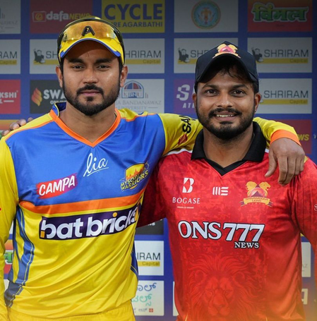 Maharaja Trophy: Shivamogga Lions – Mysore Warriors game ends in no result