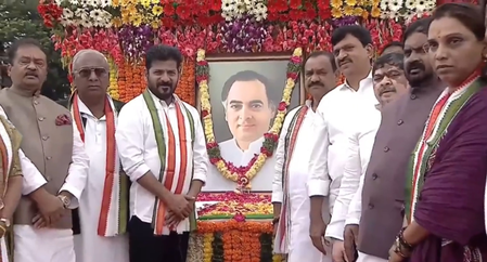 Telangana CM Revanth Reddy recalls Rajiv Gandhi’s services to nation