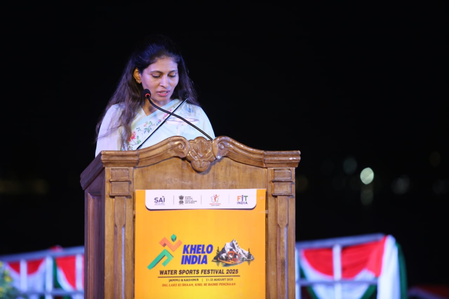 Sports minister Dr Mandaviya declares open Khelo India Water Sports Festival 2025