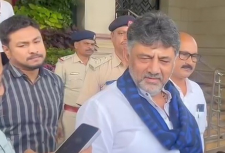 I am born Congressman, no question of joining BJP: Dy CM Shivakumar on singing RSS anthem