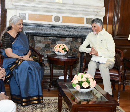 Andhra Pradesh CM meets FM Sitharaman, seeks additional funds under SACSI
