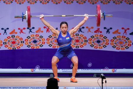 <div>Chanu credits hard work, coaches after gold at Commonwealth Weightlifting C’ships</div>
