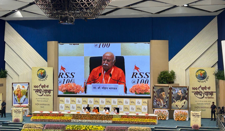 <div>RSS Chief defends Sangh’s role in freedom struggle, rejects militancy label</div>